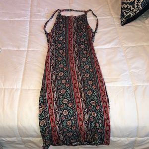 Colorful Lulus backless dress size XS!